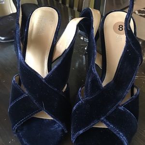 Michael Kors velvet evening shoe
